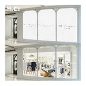 กระจกความเป็นส่วนตัวคริสตัลเหลวโค้งที่มีการส่องผ่าน 82 เปอร์เซ็นต์